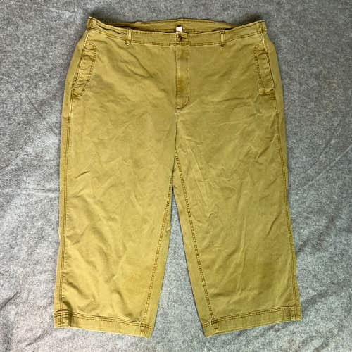 Old Navy Womens Pants 26 Plus Brown Wide Leg Mid Rise Canvas Casual Pockets