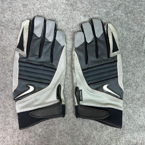 Nike Mens Football Gloves 4XL XXXXL Black Gray Reciever Speedtack V College Pair