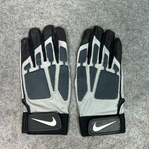 Nike Mens Football Gloves 3XL XXXL Black Gray Lineman Promo D Tack IV College