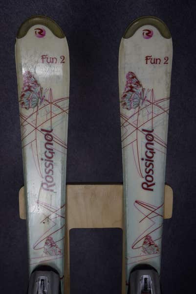 ROSSIGNOL FUN 2 SKIS SIZE 120 CM WITH MARKER BINDINGS