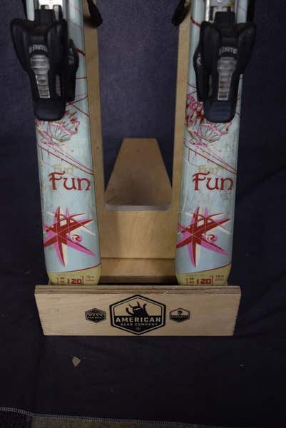 ROSSIGNOL FUN 2 SKIS SIZE 120 CM WITH MARKER BINDINGS