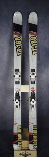 STOCKLI STORMRIDER SKIS SIZE 188 CM WITH MARKER BINDINGS
