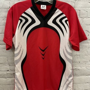 High Five Youth Unisex Flash Essortex Size L Red White Black Soccer Jersey New