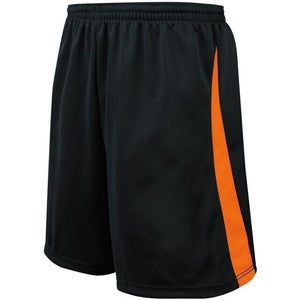 High Five Adult Unisex Albion 325380 Size Large Black Orange Soccer Shorts New