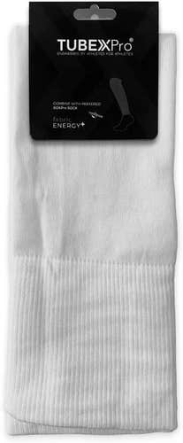 GearX Pro Unisex TUBEXPro Size Medium White Fabric Energy+ Athletic Socks NWT