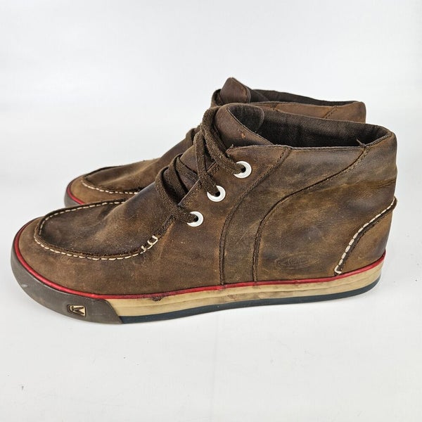Keen Timmons Mens Brown Leather Chukka High Ankle Boots  display picture 2