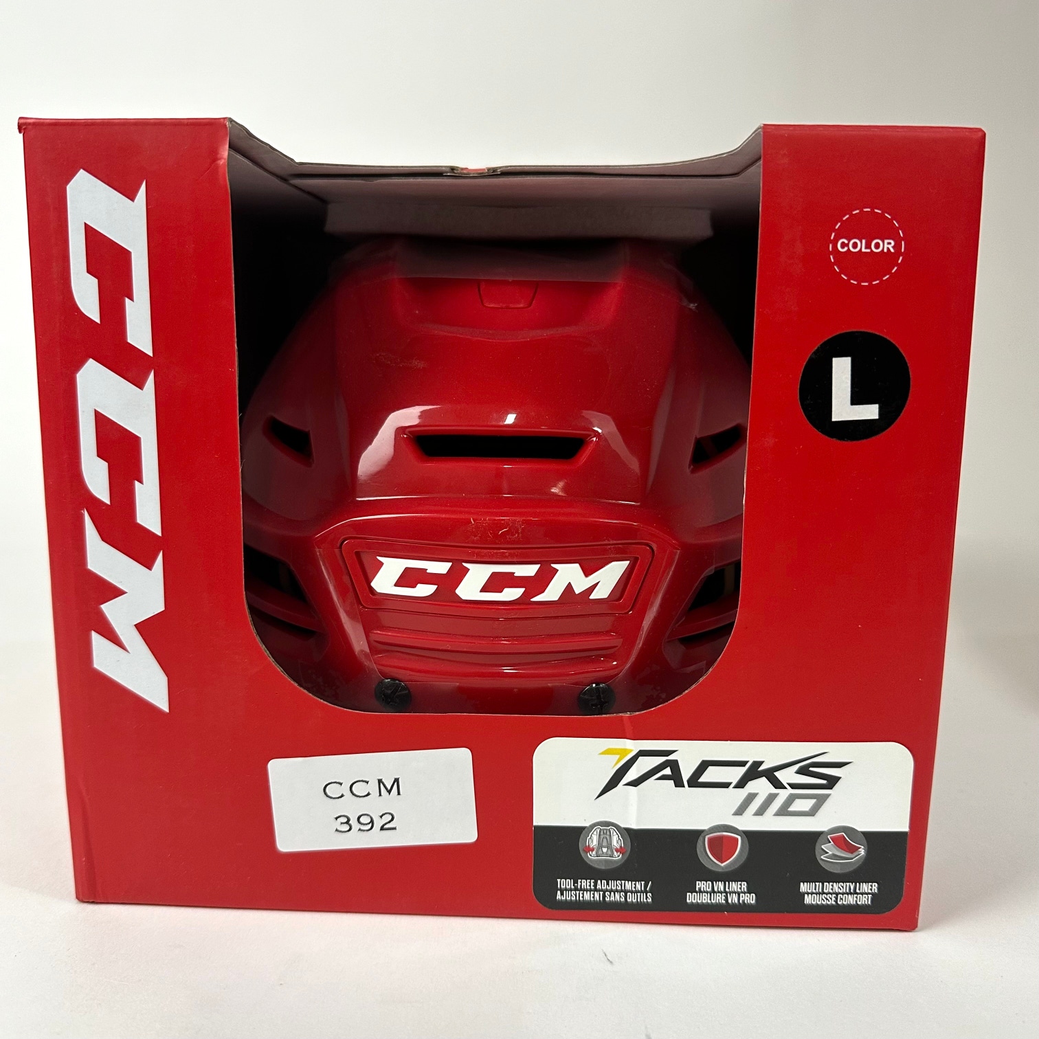 Brand New CCM Tacks 110 Helmet In Box - Red - Large - #CCM392