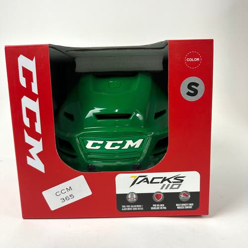 Brand New CCM Tacks 110 Helmet In Box - Green - Small - #CCM365