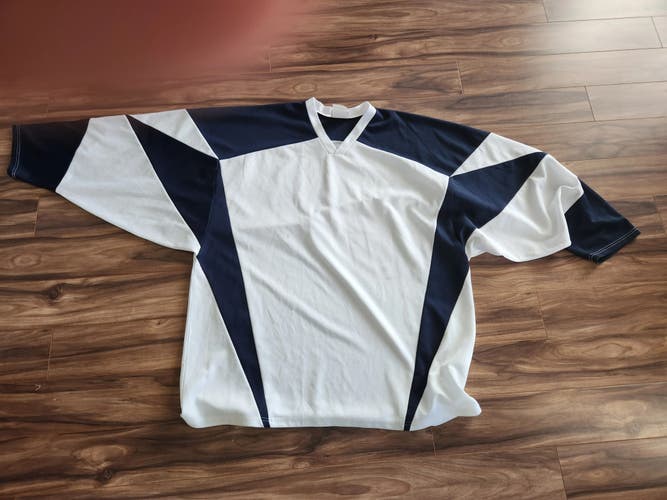 Blue Used Goalie Cut Men's Jersey