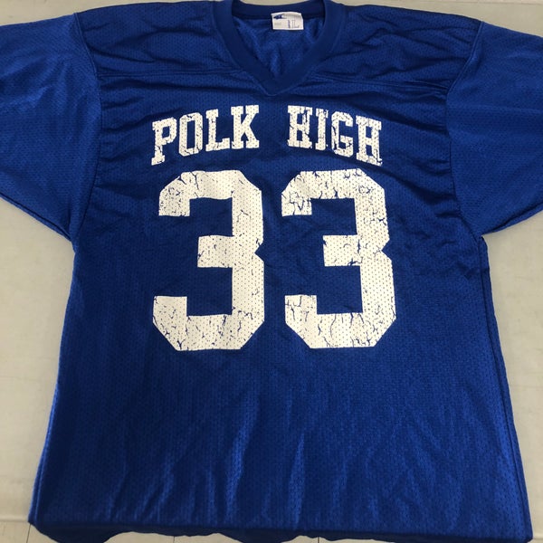 POLK HIGH Al Bundy blue large football jersey
