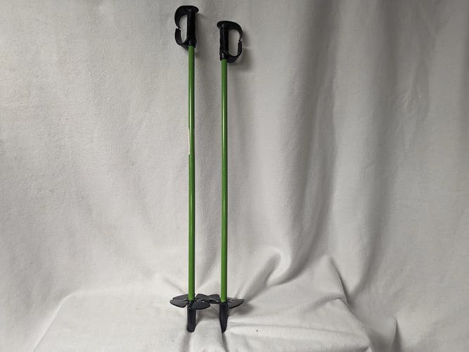 Toddler Ski Poles Size 65 Cm Color Green Condition Used