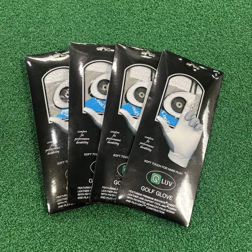 MENS G-LUV GOLF GLOVES 4-PACK CABRETTA LEATHER SIZE SMALL