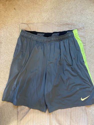 Gray Used Men's Nike Shorts - Size XXL (pockets)