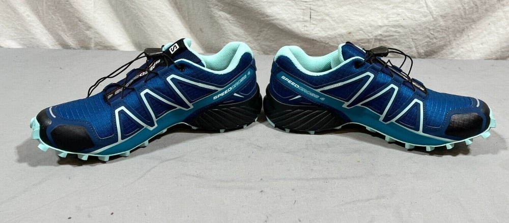  Salomon Women's Speedcross 4 Trail Running Shoes,  Poseidon/Eggshell Blue/Black, 5.5