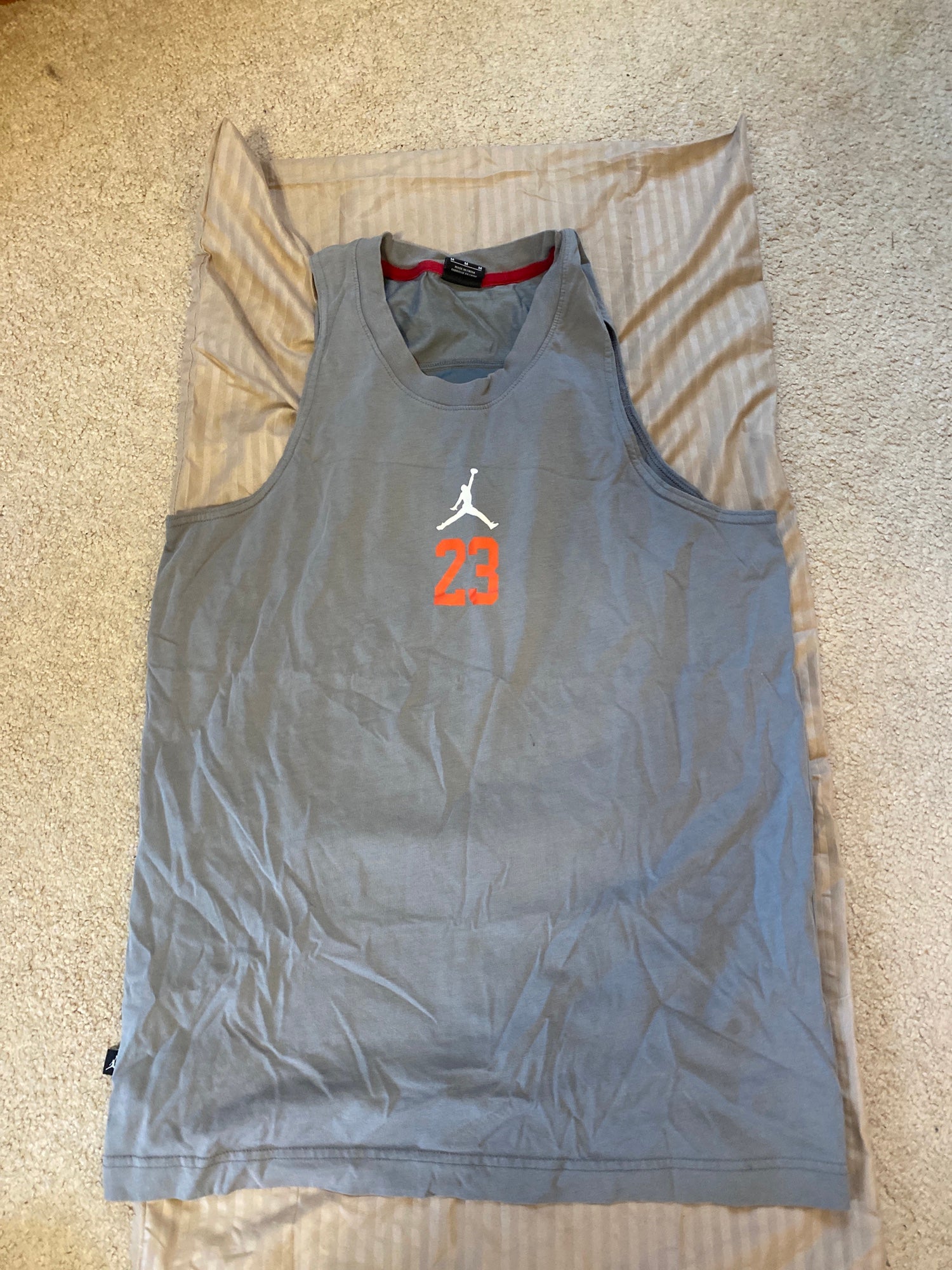 Gray Used Men's Jordan Tanktop