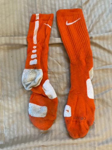 Orange Used Men's Nike Socks