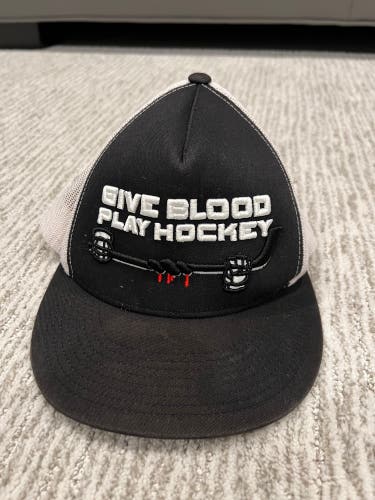 Unisex Adjustable Give Blood, Play Hockey SnapBack Hat