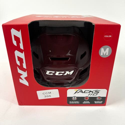 Brand New CCM Tacks 110 Helmet In Box - Maroon - Medium - #CCM396