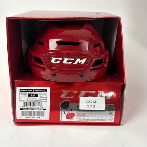 Brand New CCM Resistance Helmet in Box - Harvard Red - Small - #CCM376