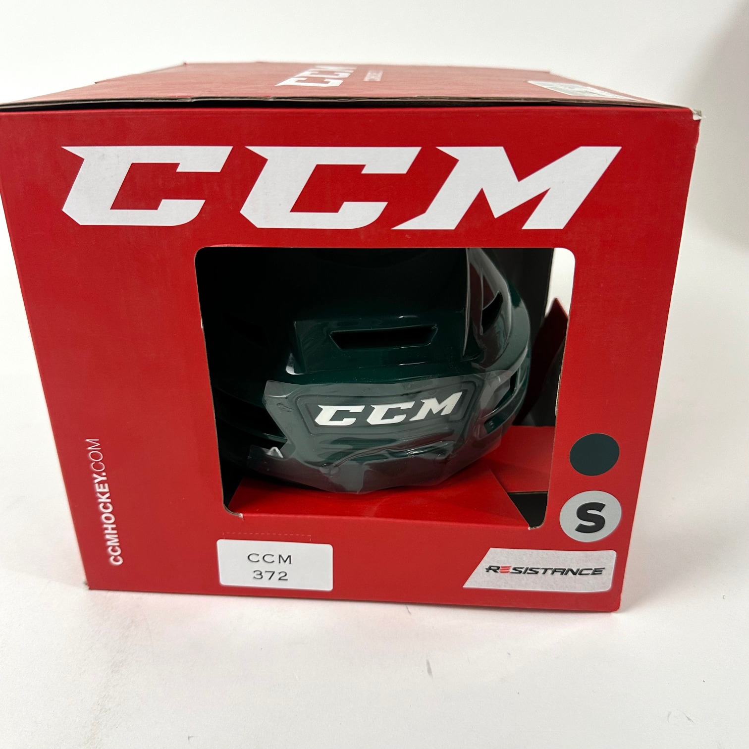 Brand New CCM Resistance Helmet in Box - Dark Green - Small #CCM372
