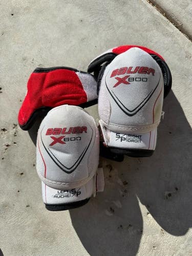 Junior Used Small Bauer Vapor X800 Elbow Pads Pro Stock