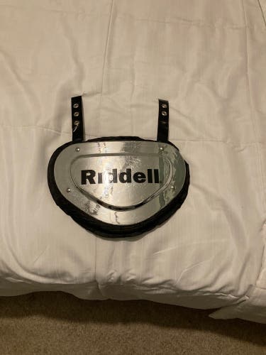Riddell silver chrome back plate