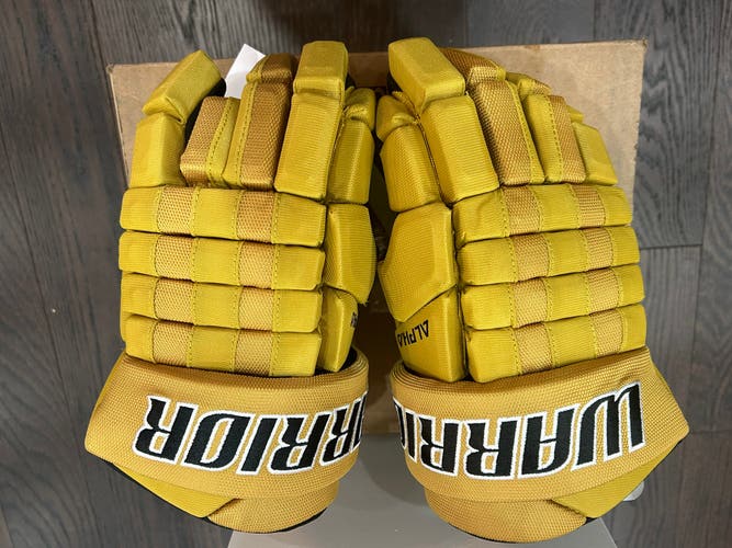 Vintage retro style Warrior Senior Alpha FR2 Hockey Player Gloves 14”