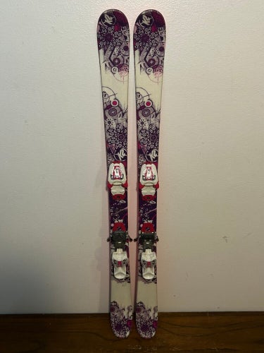 K2 Missy Twin Tip Girls Downhill Skis 129 cm Jr Junior Kids Girls Park Pipe NICE
