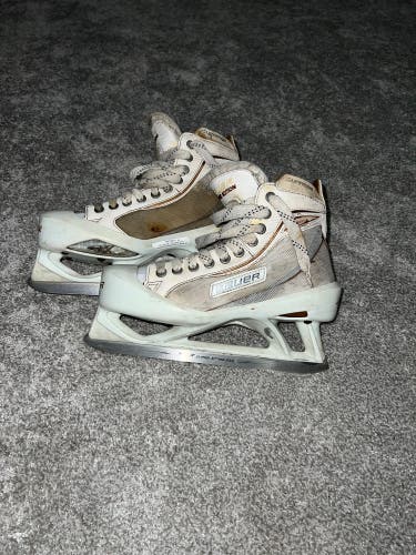Bauer White Limited Edition Goalie Skates