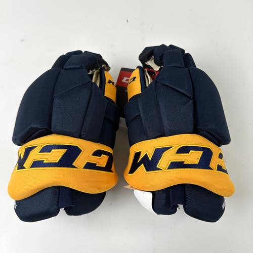 Brand New CCM HGTKPP Nashville Predators Gloves - Kunin - 14"