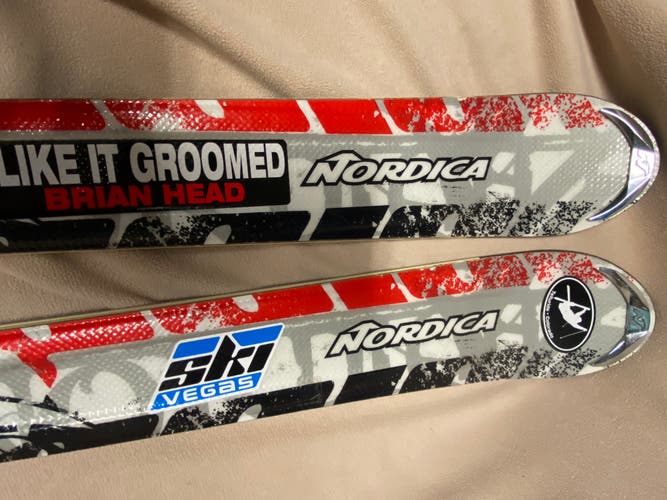 Used Unisex Nordica 170 cm Hot Rod Eliminator Skis With Bindings