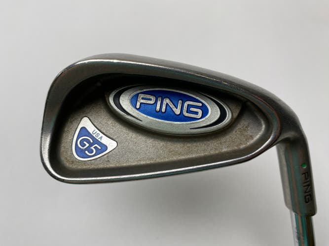 Ping G5 Single 6 Iron Green Dot 2* Up Regular Steel Mens RH Midsize Grip
