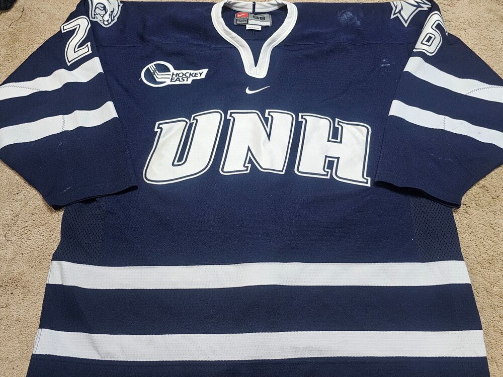 UNH University of New Hampshire #26 Late 90's NOBR Game Worn Jersey COA