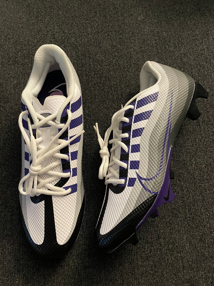 Nike Vapor Edge Speed 360 “Black Court Purple” Football Cleats Size 10.5