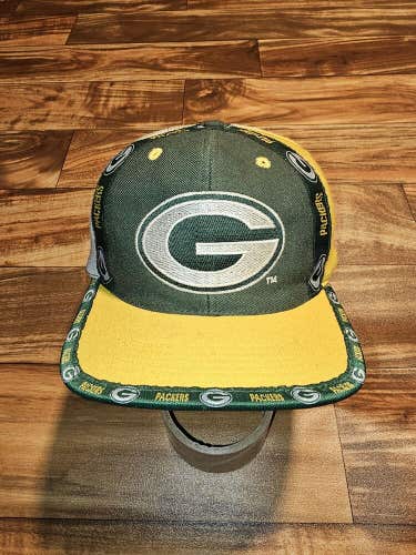 Vintage Rare Green Bay Packers Pro Player Sports NFL Hat Cap Vtg Snapback