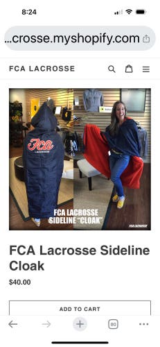 FCA sideline cloak