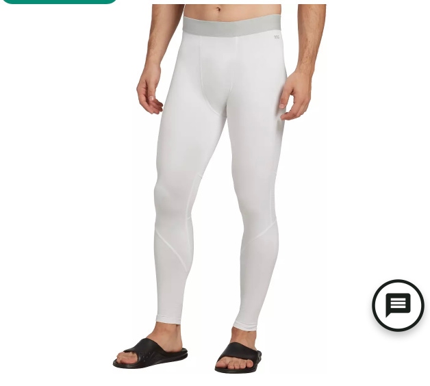 DSG Medium men’s compression tights -  2 white 1 black