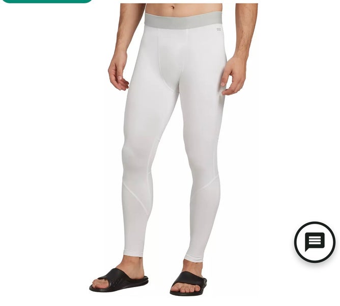 DSG Medium men's compression tights - 2 white 1 black
