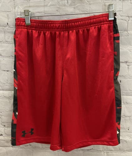 Under Armour Youth Boys Loose Fit HeatGear 1238083 Size Large Red Shorts NWT $25