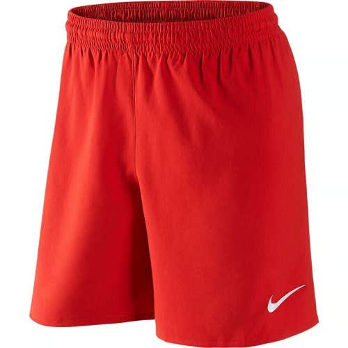 Nike Youth Boys Classic Woven 448257 Size Medium Red White Soccer Shorts NWT $30
