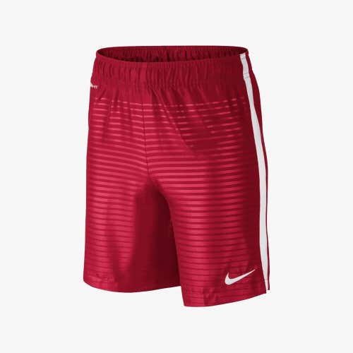 Nike Youth Unisex Max Graphic 645925 Size Large Red White Soccer Shorts NWT $35