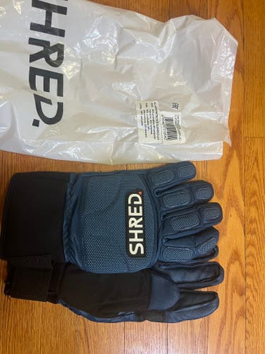 SHRED All Mountain Protective Gloves D-Lux Navy/Rust
