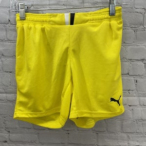 Puma Youth Unisex DryCell King Size Medium Yellow Black Soccer Shorts NWT $30