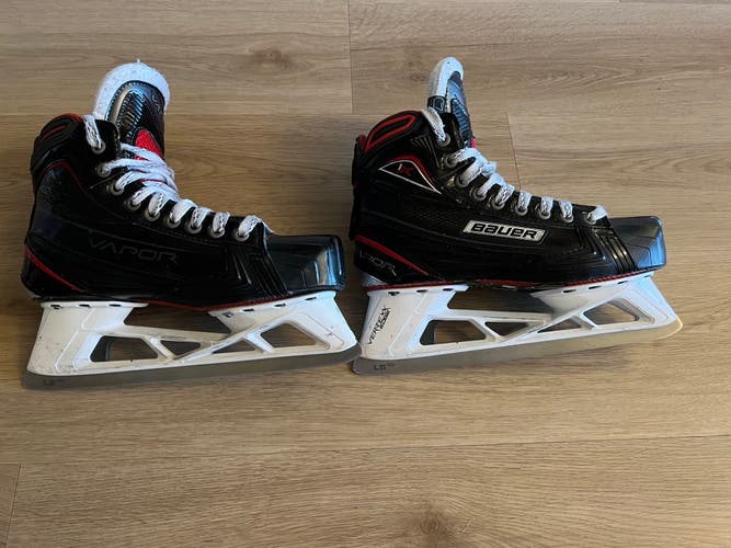 Senior Used Bauer Vapor 1X Pro Hockey Goalie Skates Regular Width Size 7