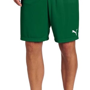 Puma Youth Team 701275 Size XLarge Forest Green White Soccer Shorts NWT $22