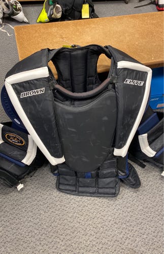 Brown Elite Used Large Senior Goalie Chest Protector body armour
