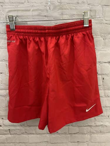 Nike Youth Boys Classic Woven Size Medium Red White Soccer Shorts NWT $30