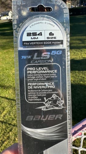 Nearly New Bauer Goalie LS5G Carbon Steel Size 6 (254 MM) for Vertexx Edge Holders