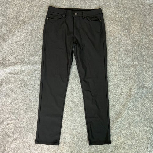 American Eagle Mens Pants 30x32 Black Slim Solid Dress Comfort Measures 31x28