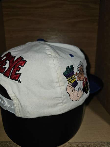Vintage 1993 Popeye The Sailor Man American Needle Blockhead 